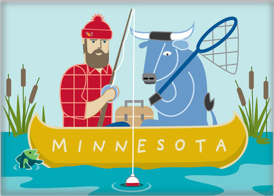 Paul Bunyan Fishing Magnet