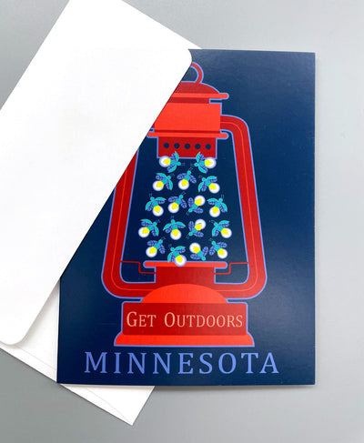 Firefly Lantern Greeting Card