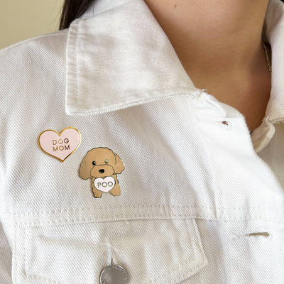 Dog Mom Enamel Pin