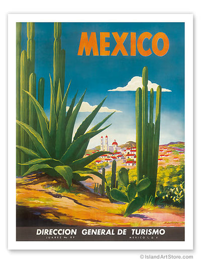Mexico, Ciudad Juarez, Chihuahua c1950's: 18" x 24" Fine Art Print