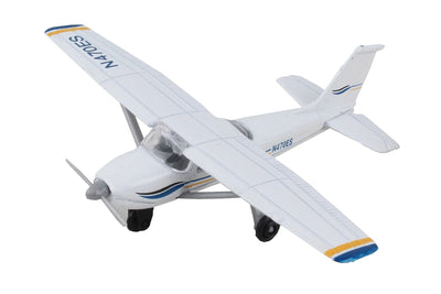 Daron Runway24 Cessna 172 Skyhawk N470ES (Blue & White) w/ Runway RW065