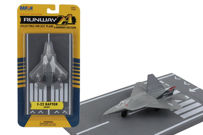 Daron Runway24 USAF Lockheed Martin F-22 Raptor (YF-22) N22YF w/ Runway RW145
