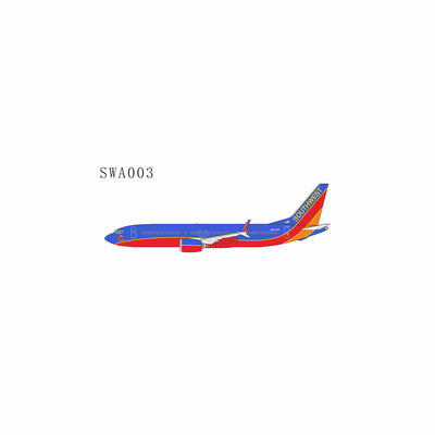 NG Models 1:400 Southwest Airlines Boeing 737 MAX 8 N872CB (Lite, Canyon Blue Retro) SWA003