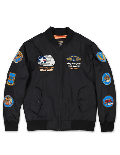 Tuskegee Bomber Jacket, Black