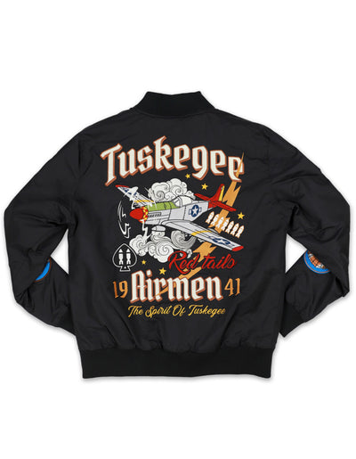 Tuskegee Bomber Jacket, Black