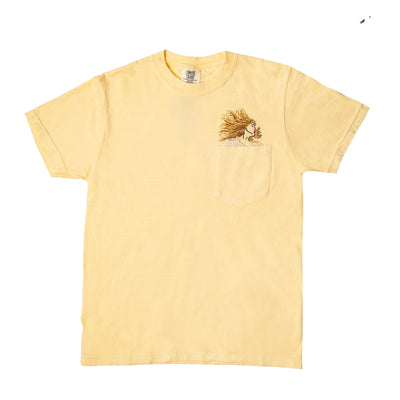 Taylor Swift Embroidered Pocket T-Shirt - Yellow