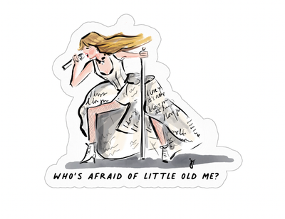 Taylor Swift Who's Afraid Eras Sticker