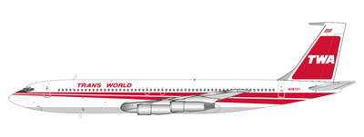 JC Wings 1:400 TWA - Trans World Airlines Boeing 707-300 N28727 XX40481 PRE-ORDER