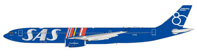 JC Wings 1:400 SAS - Scandinavian Airlines Airbus A330-300 LN-RKR "Celebrating 80 Years" XX40882 PRE-ORDER