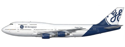 JC Wings 1:400 GE - General Electric Boeing 747-400 N747GF "Flight Test" (Flaps Down) XX40886A PRE-ORDER