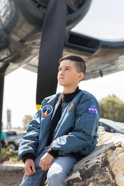 Space Shuttle Youth Jacket Blue