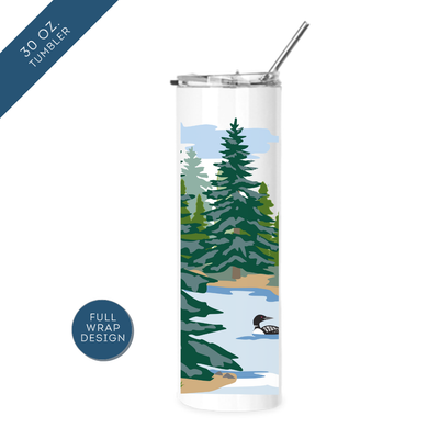 Loon Lake Travel Tumbler