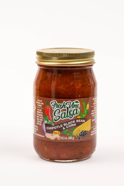 Fresh Vine Chipotle Black Bean and Corn Salsa 16.5oz.