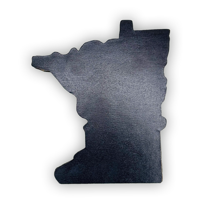 Minnesota State Shaped State of Hockey 3 Layer Wood Magnet 
