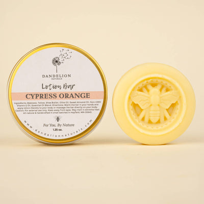 Cypress Orange Tallow Lotion Bar | Solid Lotion Bar