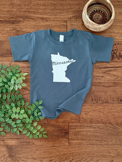 Minnesota Cursive, Toddler Tee, 100% Organic Cotton