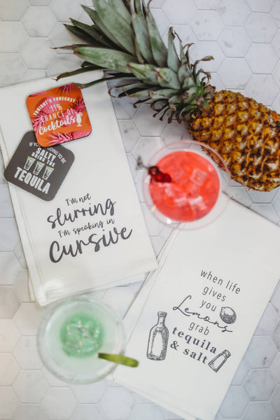 Drink Ink Kitchen Towel - Coffee and Friends