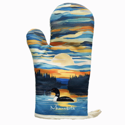 Minnesota Still Life Loon Oven Mitt