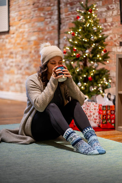 Snowdrop Cozy Socks | USA Made & Sustainable Holiday Gifts
