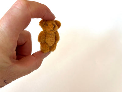 Tiny Soft Stuffed Teddy Bear  (Ginger)