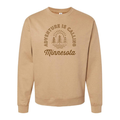 Adventure Is Calling MN Unisex Midweight Crewneck Sweatshirt