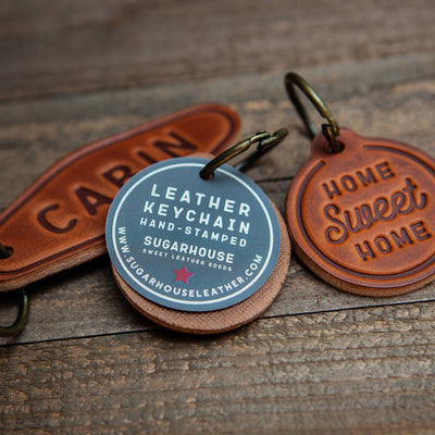Lake House Leather Keychain Motel Style