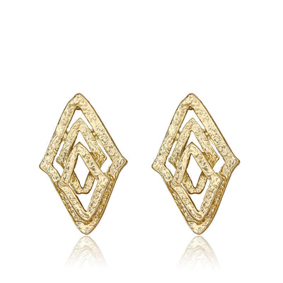 Geo statement earrings - sale