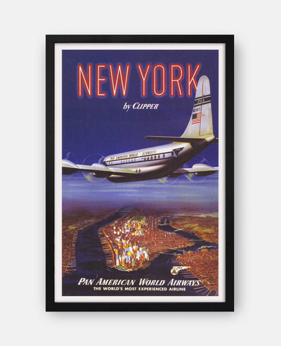 Pan American World Airways – New York 1951 Travel Poster