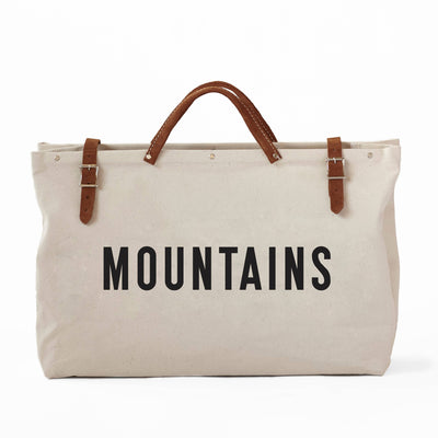 MOUNTAINS Canvas Utility Bag