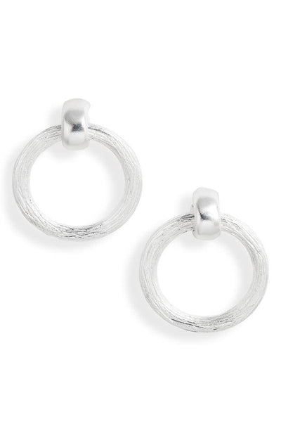 Elegant Large Door Knocker Stud Earrings