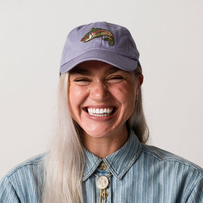 Rainbow Trout 100% Cotton Baseball Hat