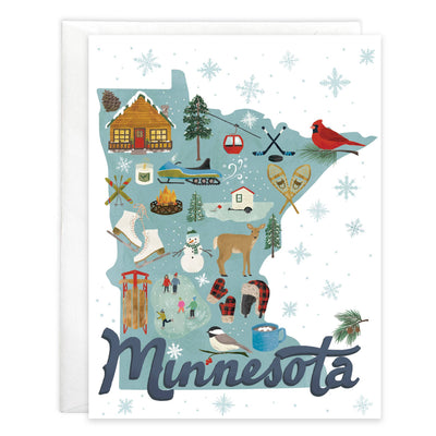 Boxed/Packaged Blank Note Card - Winter MN