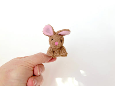 Small Plush Bunny Rabbit (Brown)