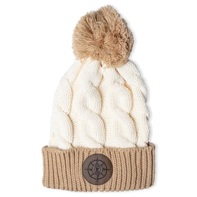 Knit Chunk Twist Pom Hat - Le E'Toile Du Nord