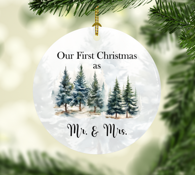 Our First Christmas as Mr. and Mrs. Christmas Ornament