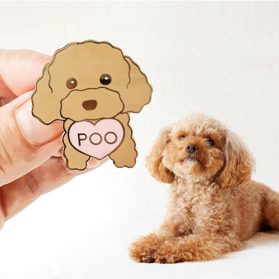 POO Poodle Enamel Pin