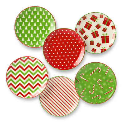 Holiday Fun Christmas Canape Plate (6 inch)