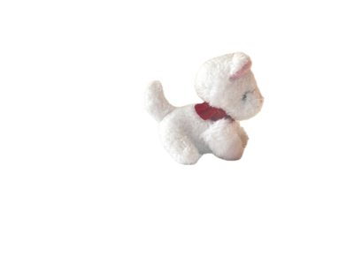 Small Plush Kitty Cat Christmas Ornament Bag Charm (white) 