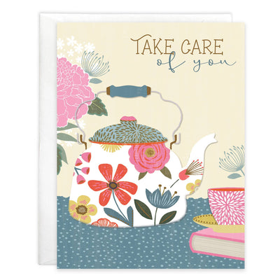 Get Well Greeting Card - Tea Pot