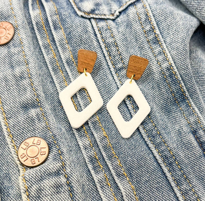 Diamond Cutout Dangles