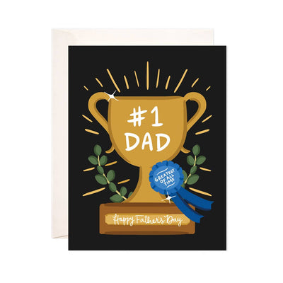 Dad Trophy Greeting Card - Father's Day Card
