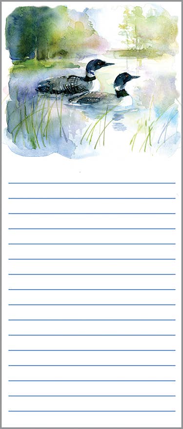 List Pad - Loons on the Lake