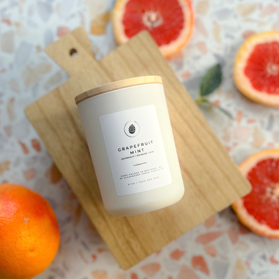 Grapefruit Mint Soy Wax Candle