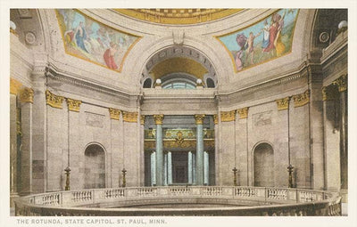 Postcard MN-373 Rotunda, Capitol, St. Paul