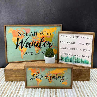 Of All the Paths Hiking Sign - Home Décor