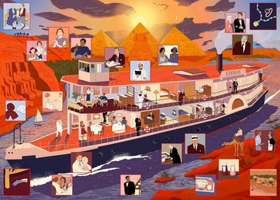 The World of Agatha Christie: Death on the Nile: A 1000-piece jigsaw puzzle with 50 clues to spot