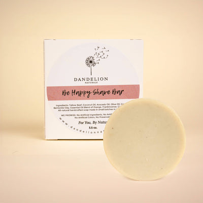 Shave Soap | Shave Puck | Tallow Shave Bar | Be Happy