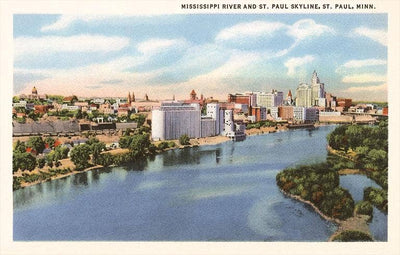 Postcard MN-06 St. Paul Skyline