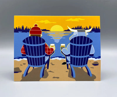 Bunyan Sunset Greeting Card
