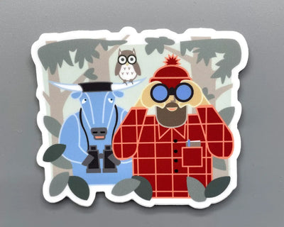 Bunyan Bird Watching Sticker